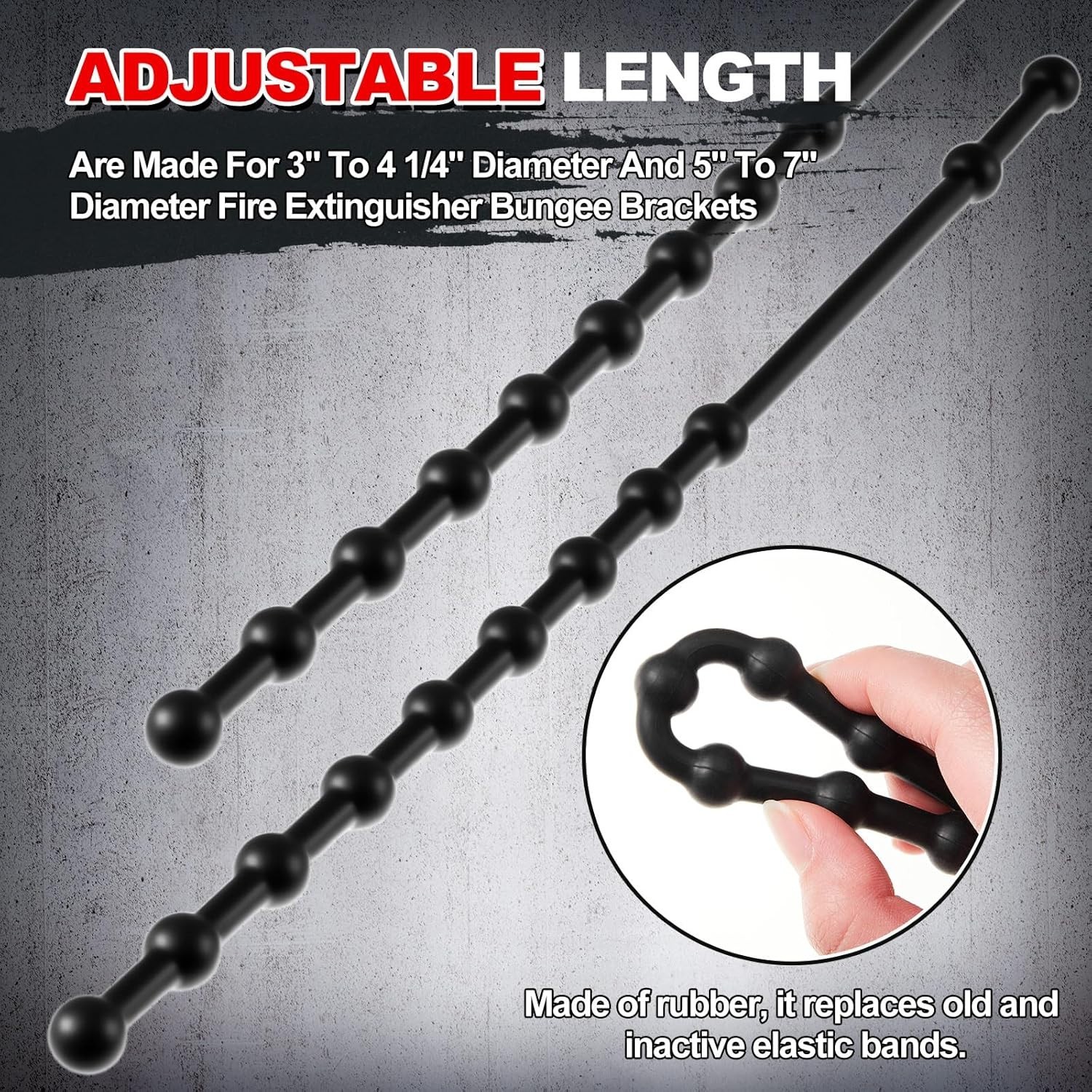 4 Pack Fire Extinguisher Straps 10lb Rubber Mount Bracket Holder