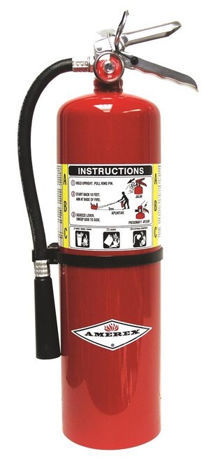 Amerex B441, 10lb ABC Dry Chemical Class A B C Fire Extinguisher
