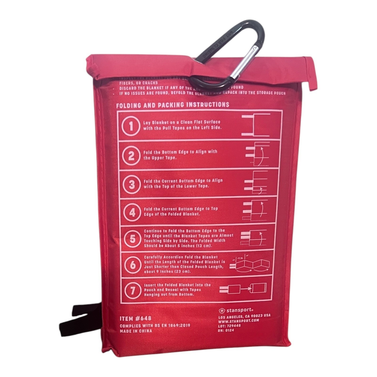 Stansport Emergency Fire Blanket 40 x 40 Fiberglass Kitchen Camping New Sealed