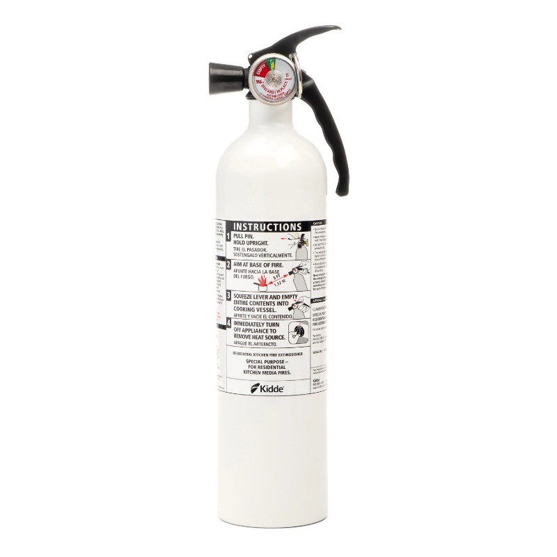 New Kidde, KID21008173MTL, Kitchen Fire Extinguisher, 1 Each, White