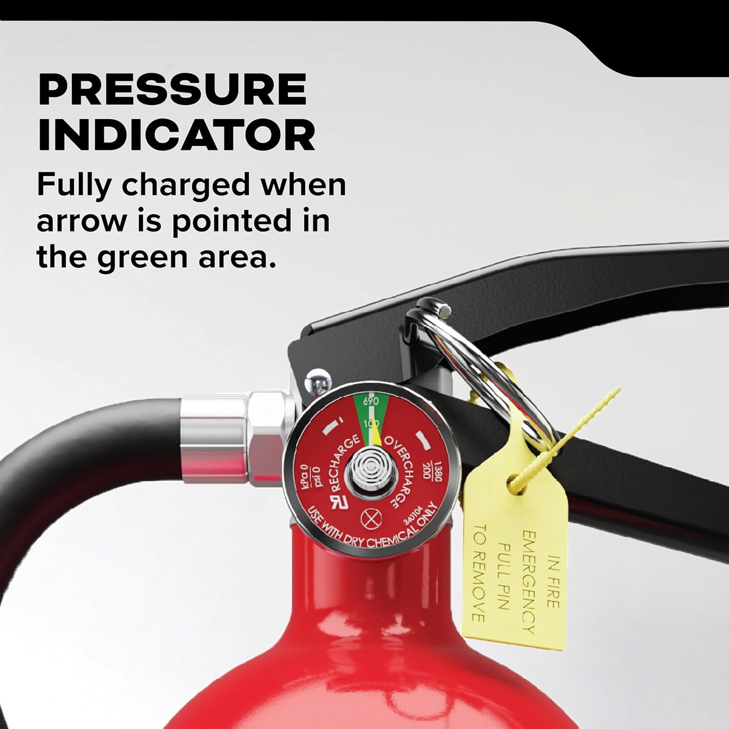Commercial-Grade Fire Extinguisher for Office, Schools, Rechargeable, 2A10BC