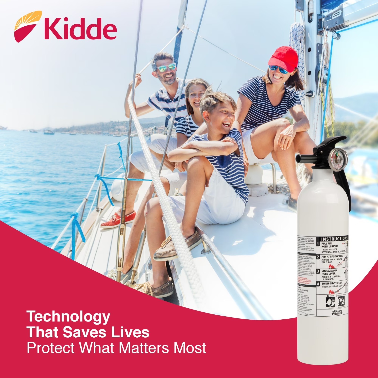 (2 pack) Kidde Auto/Marine UL Listed Fire Extinguisher, 10-B:C Rated