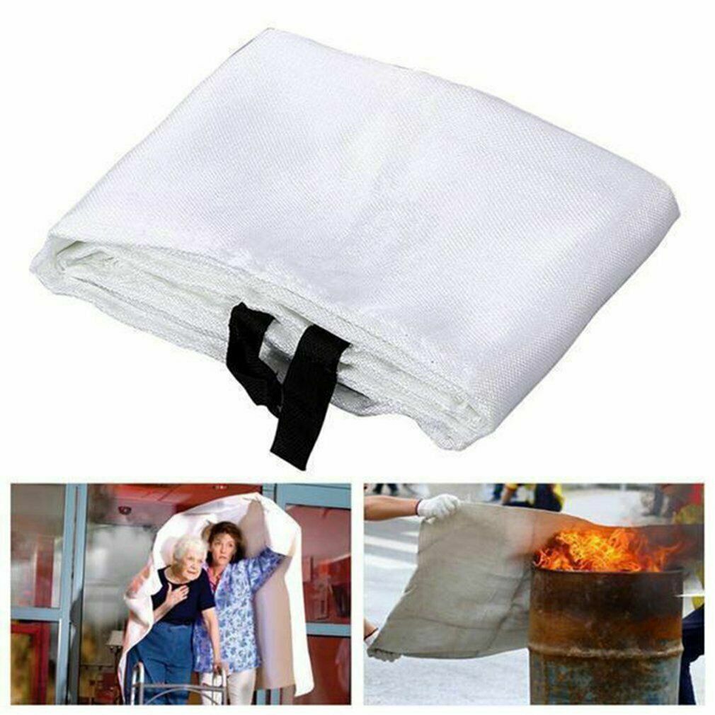 4 PACK FIRE BLANKET Fiberglass Hero 39”x39” Emergency Home Retardant Prepared