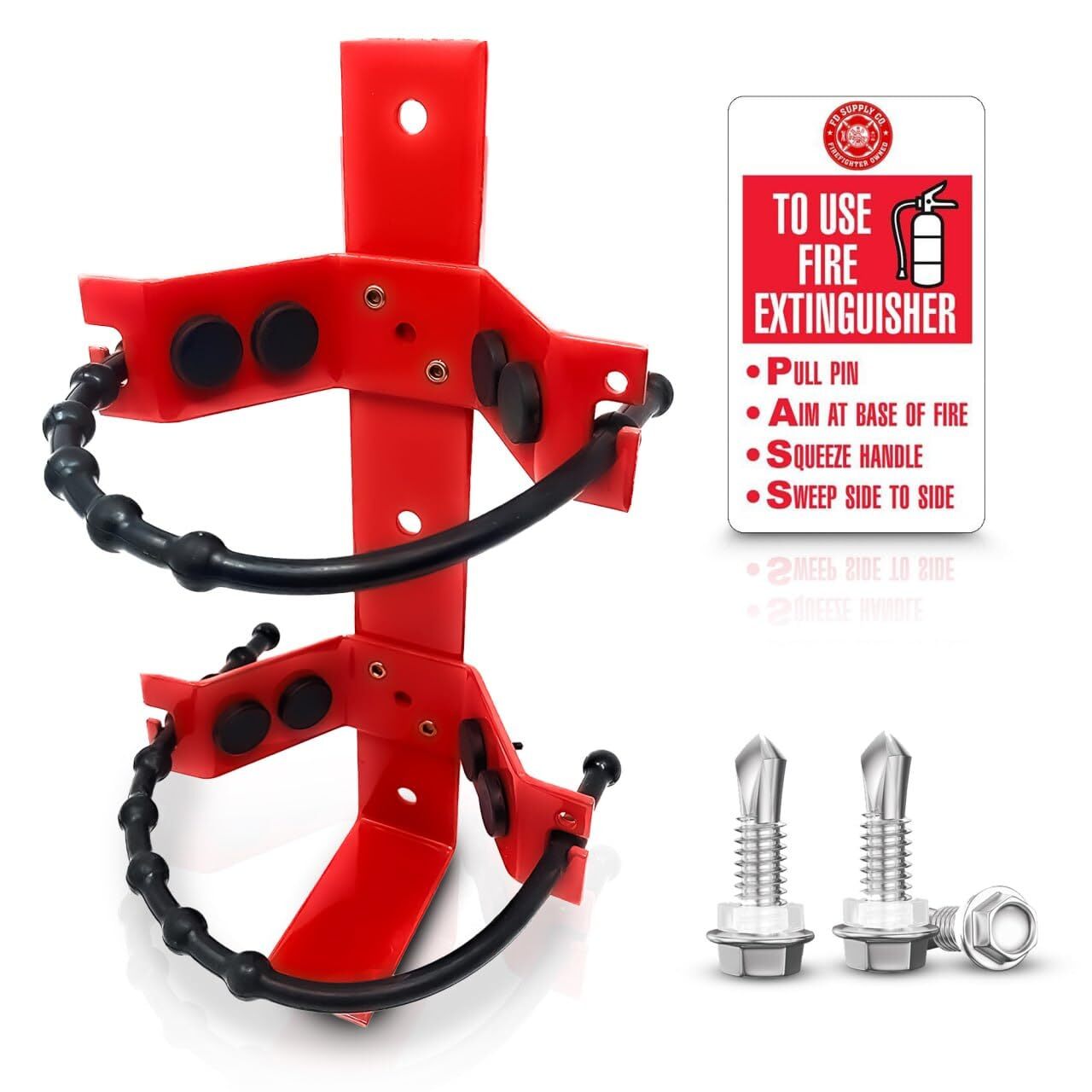 Fire Extinguisher Mounting Bracket Heavy Duty Wall Mount Bracket for 2.5 lb &…