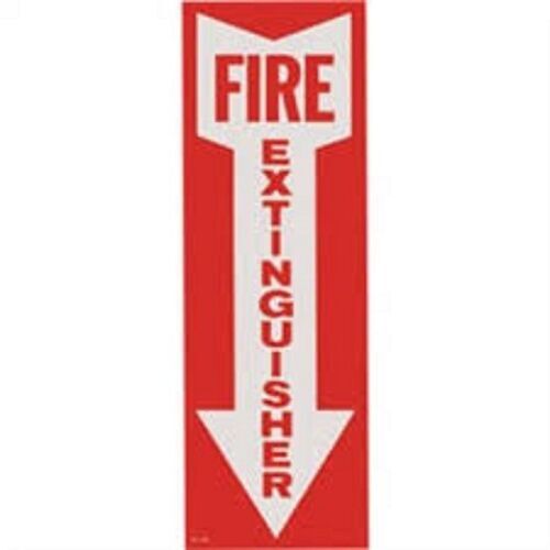 ✅🔥🧯SELF ADHESIVE VINYL FIRE EXTINGUISHER ARROW SIGN 4×12 HIGHEST QUALITY🔥🧯