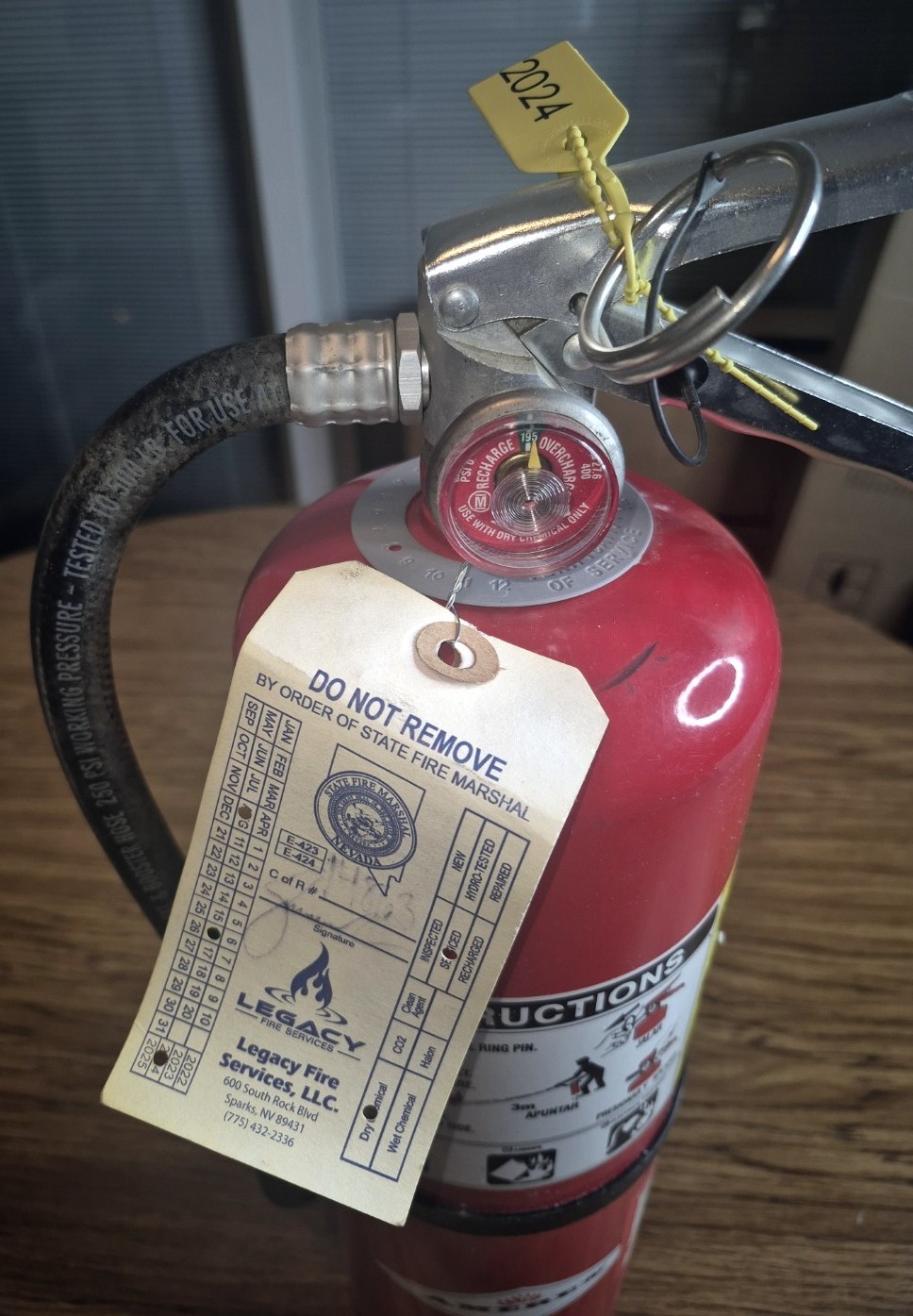 🧯🔥AMEREX 10LB FIRE EXTINGUISHER B456 – LAST INSPECTED AUGUST 2024🔥🧯