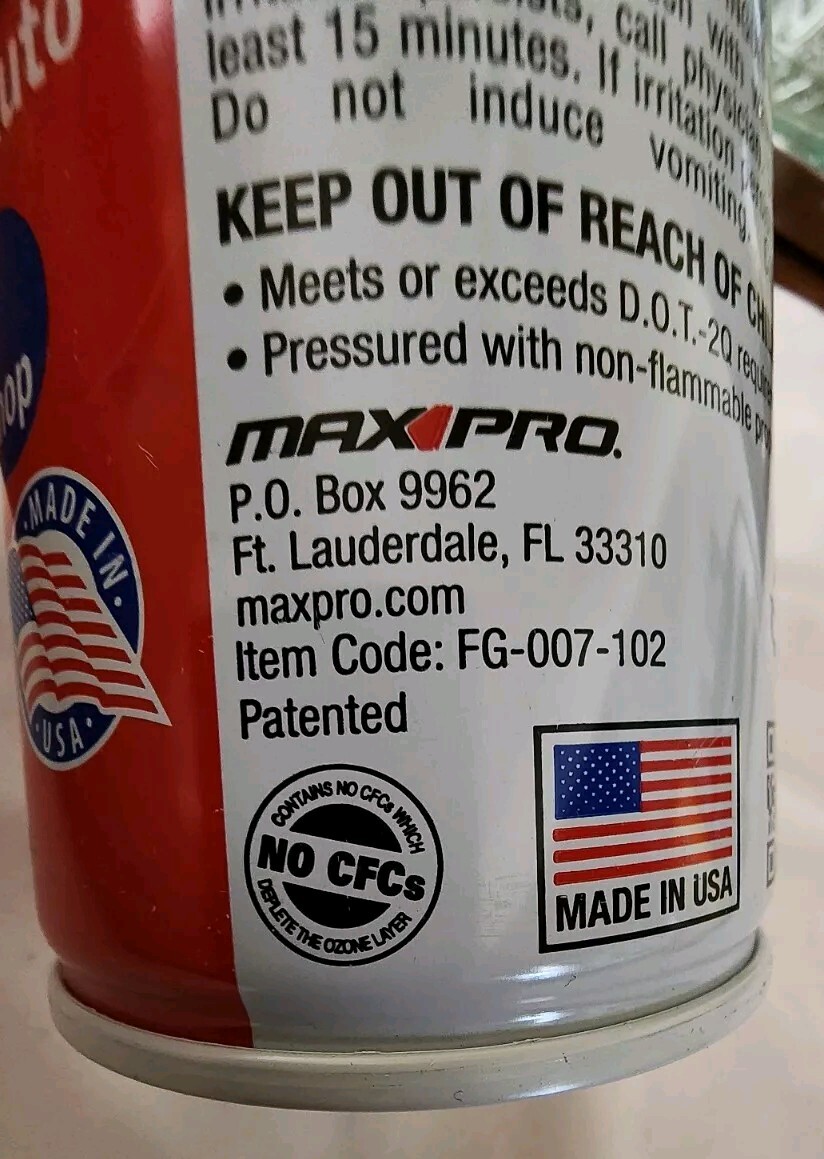 Fire Suppressant Fire Stopper gone, Fire Fighter, Fast Use In Case Of Fire 16oz