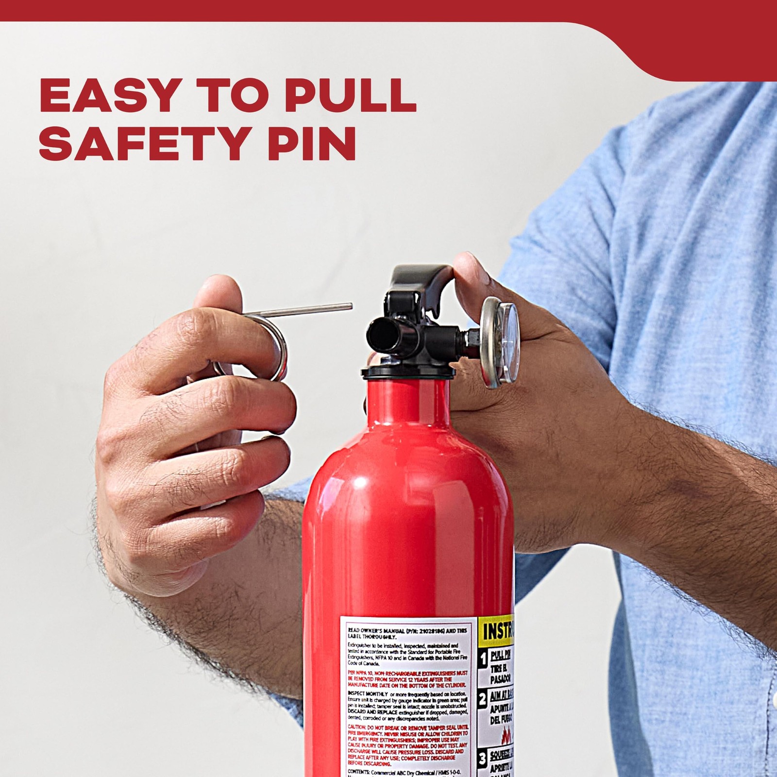 Kidde FA110G Multi Purpose Fire Extinguisher Wall Mount for
