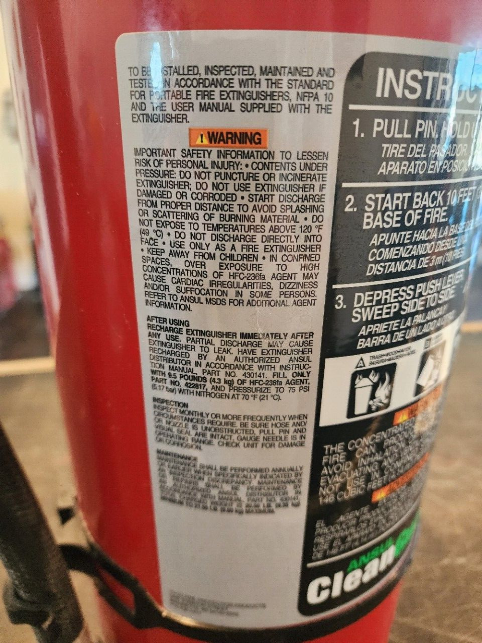 Ansul 9.5 lb Cleanguard Fire Extinguisher – Certified & Ready to Ship