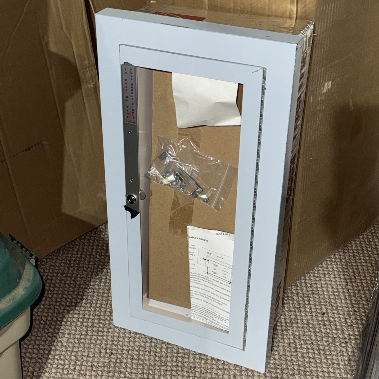 JL Industries Fire Extinguisher Cabinet C1026G13WSFX2 ACADEMY 1000 AMBASSADOR