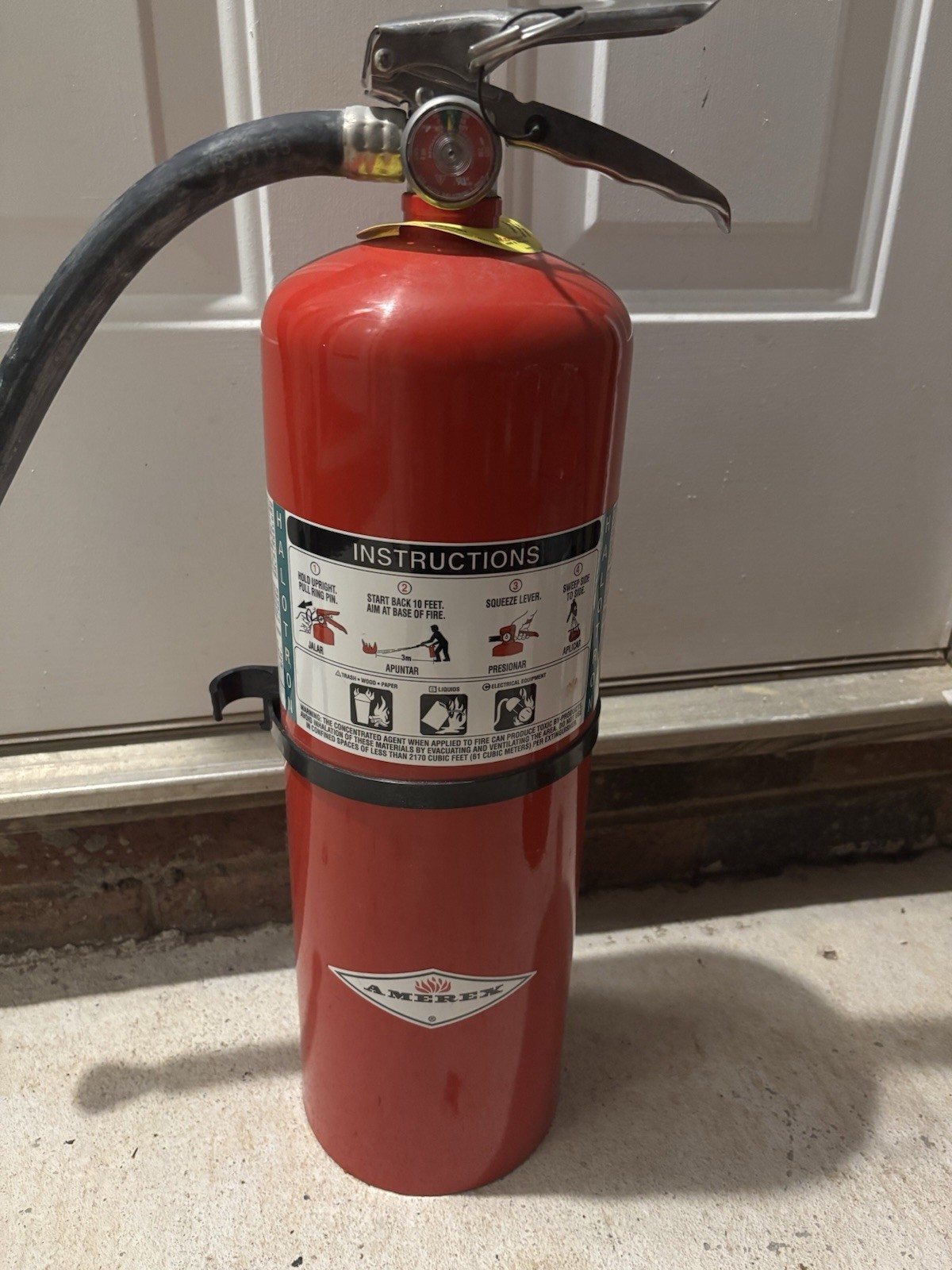 🔥 New 15.5 LB.ABC Halotron Fire Extinguisher Amerex Model 398 Made in USA Clean