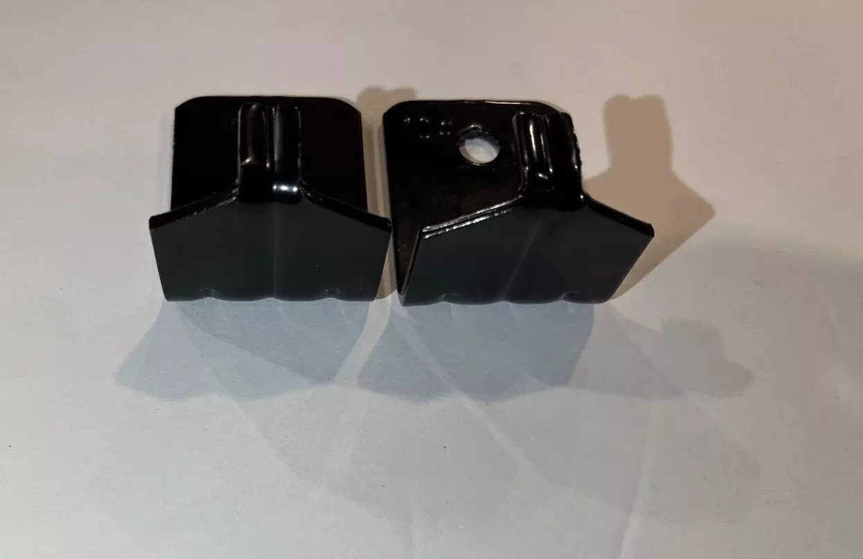 Angle Steel Bracket 10 lb – Single Hole Fire Extinguisher Black Wall Mount 2 pcs