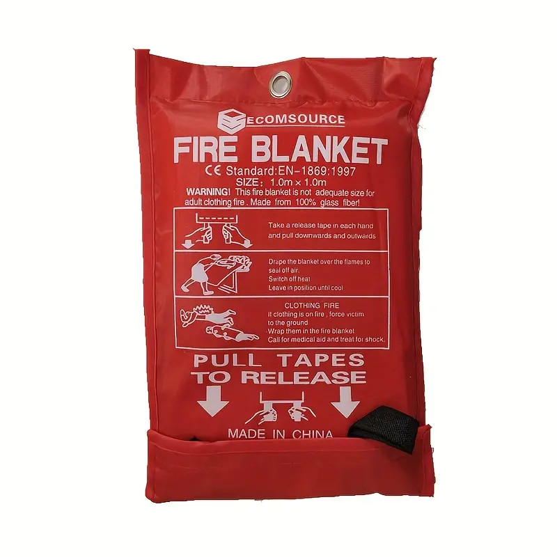 Fire Blanket 39”×39” Emergency Flame Retardant Protection