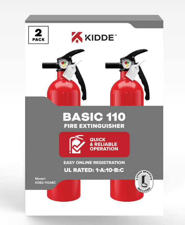 (2 pack) Kidde Basic Fire Extinguisher for Home, Residential 1A10BC