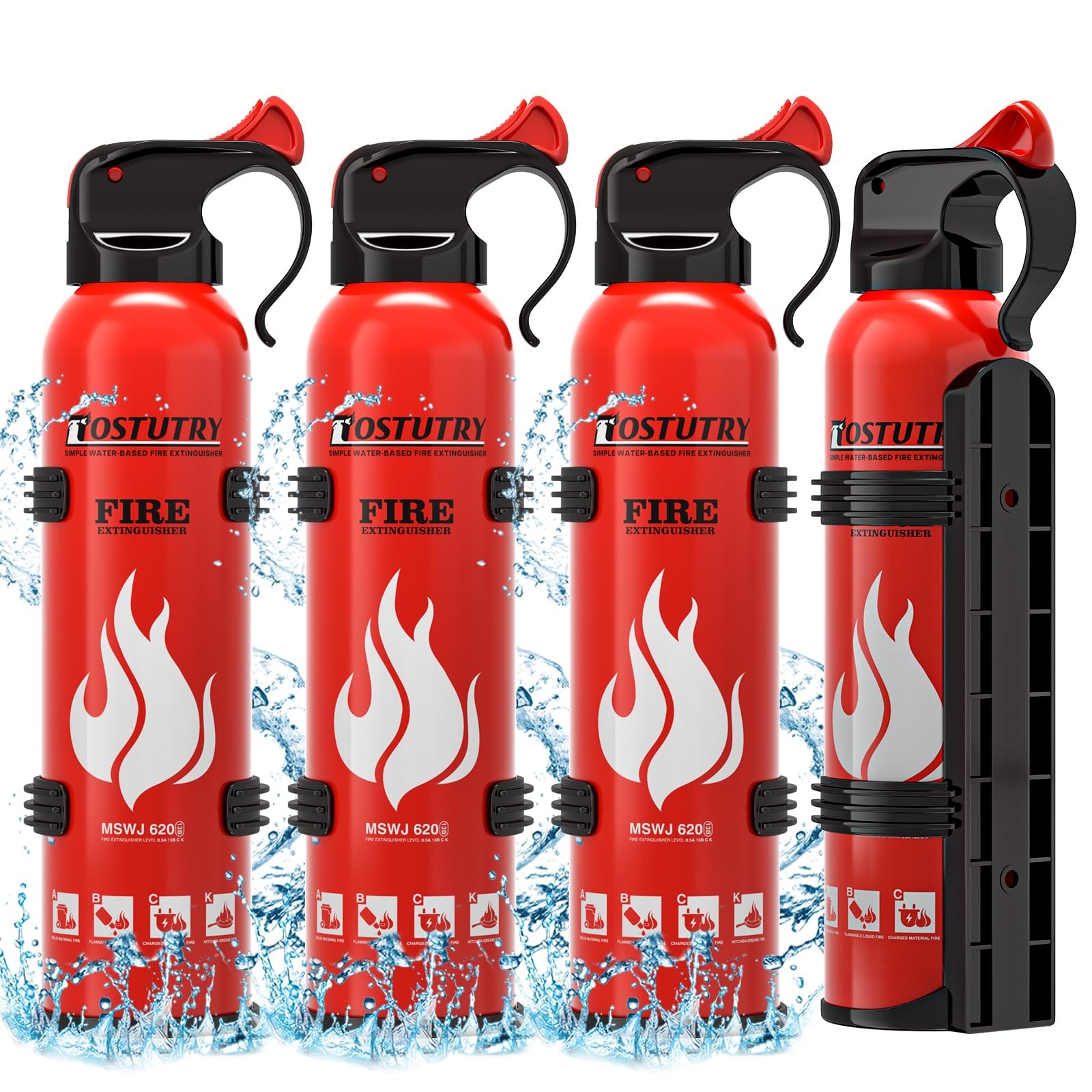 Upgraded 8-IN-1 Fire Extinguisher for Home Vehicle Car Kitchen Boat, Small Fi…
