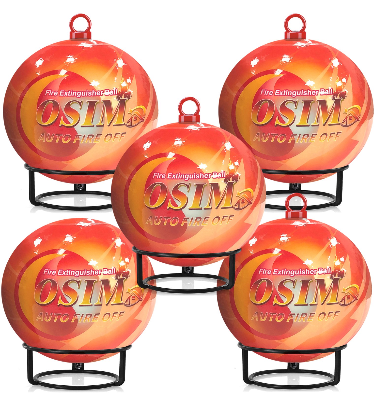 Portable Automatic Fire Ball Extinguisher with Bracket and Hook Mount for Home