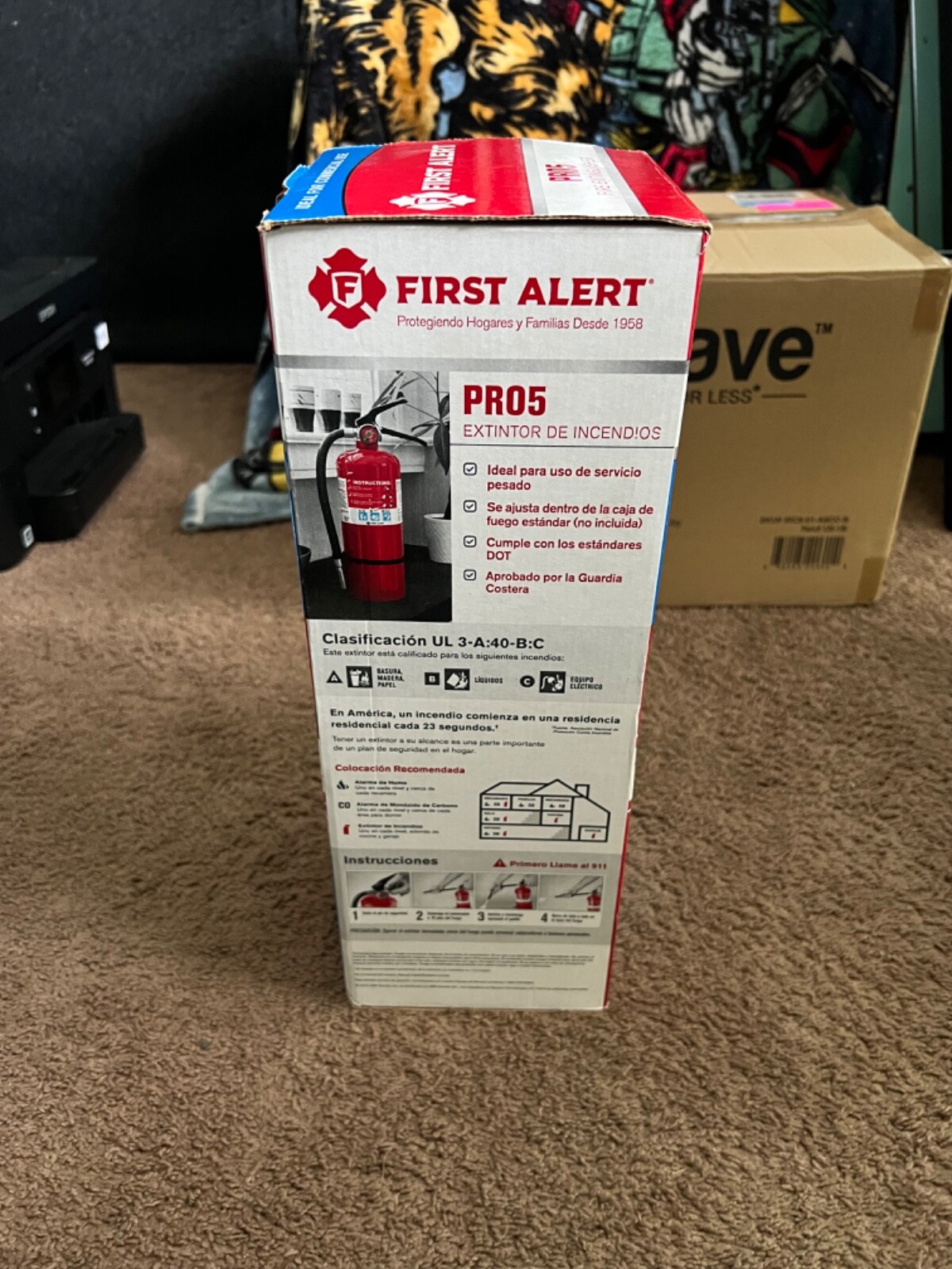 First Alert PRO5 10 lbs Fire Extinguisher UL Rated 3A 40B C Heavy Duty