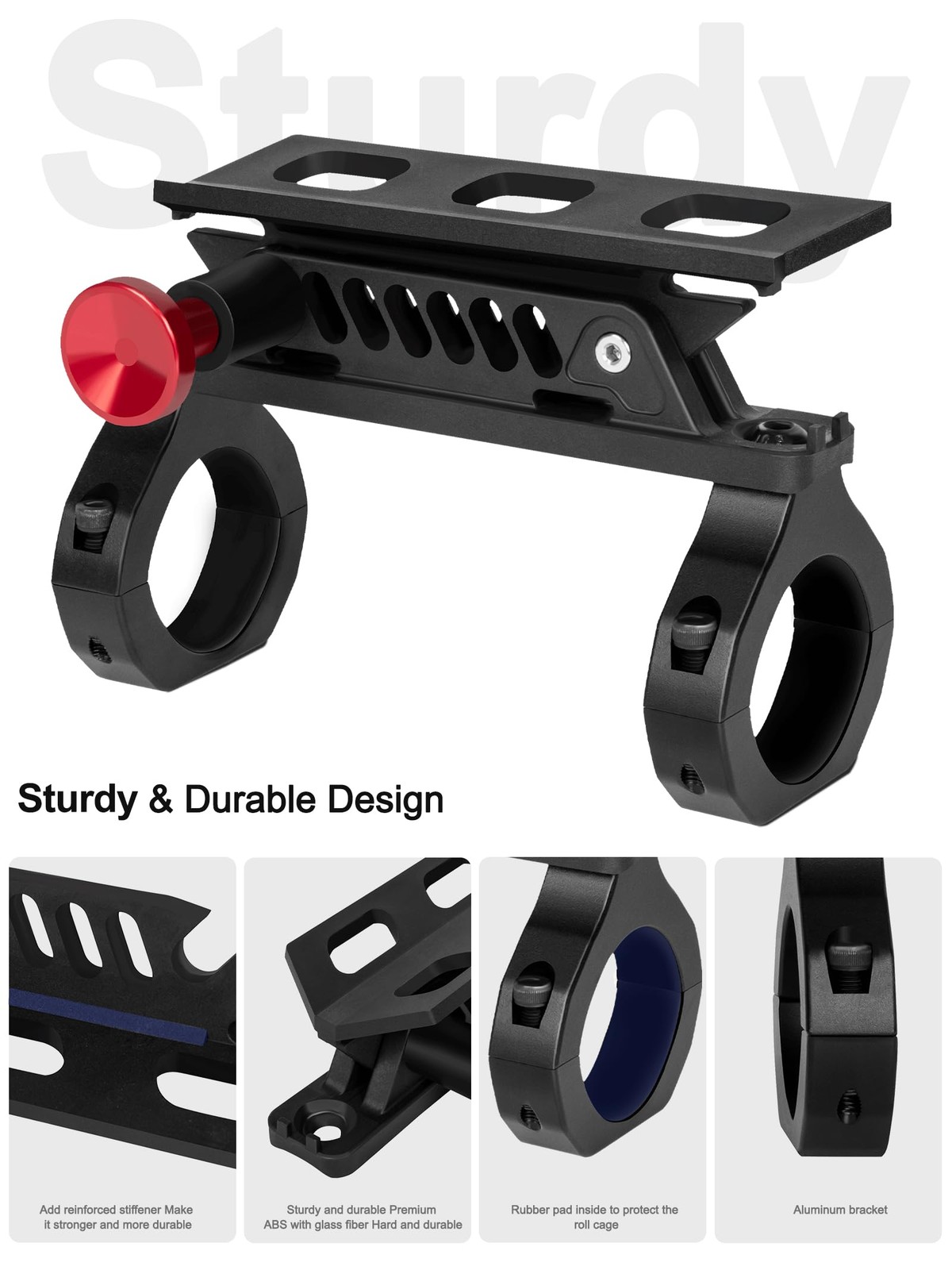 HeavyDuty UTV Fire Extinguisher Mount 2Pcs Quick Release for 1.752 Inch Roll C
