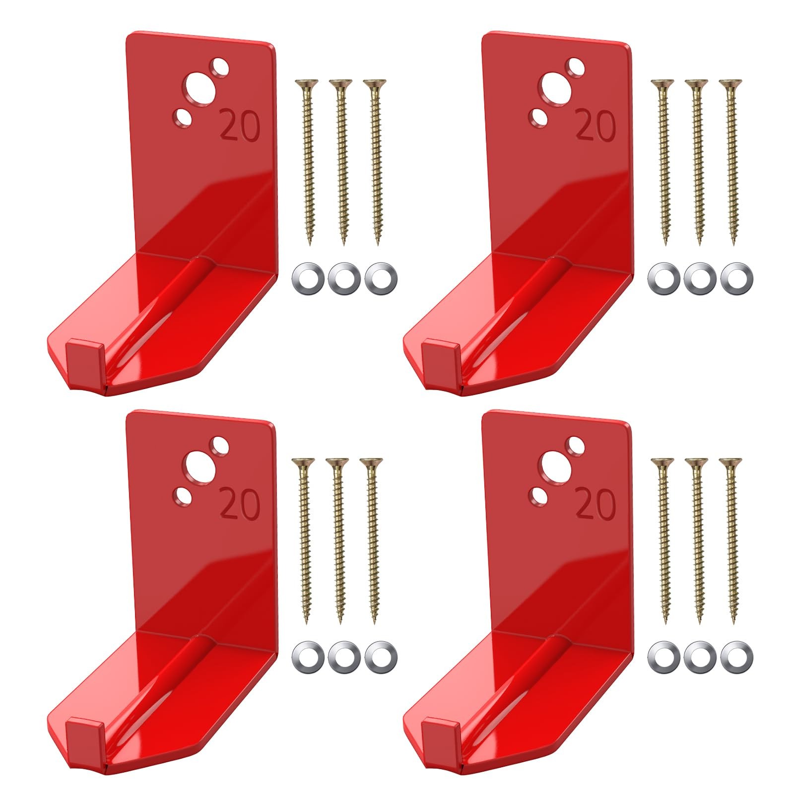 4 Pack Fire Extinguisher Mounts Brackets, Fire Extinguisher Wall Hook Holder…