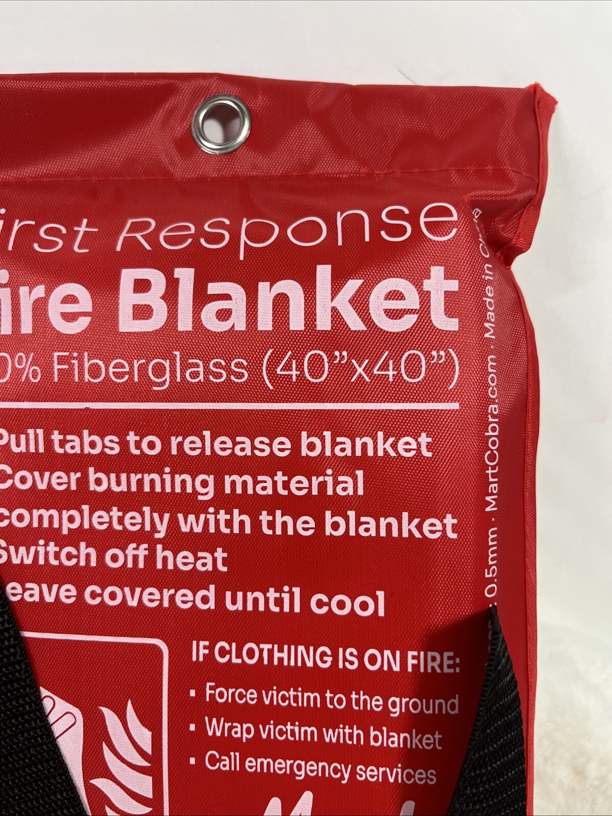 Set Of 2 MART COBRA Fire Blanket “40X40” Survival Gear
