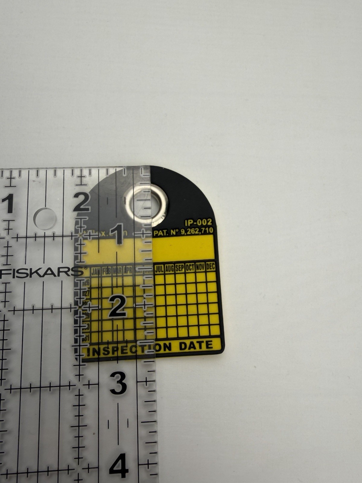 100pk ETIFLEX GHS Inspection Tag IP-002 Periodic 26-31 Yellow Reinforce Grommet