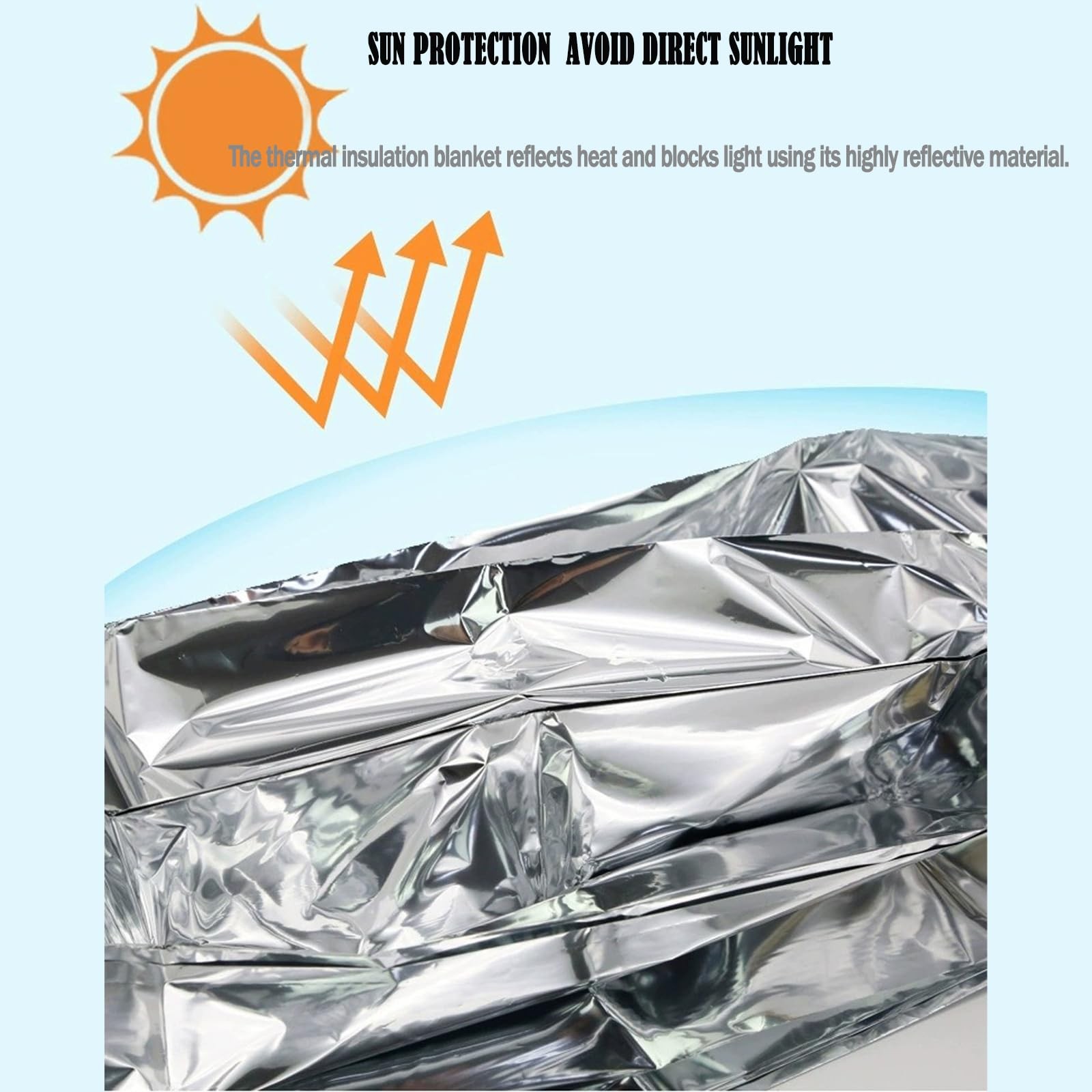 4 Pack Mylar Emergency Thermal Blankets Waterproof Survival Camping Gear