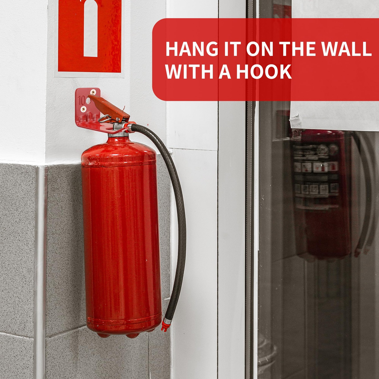 12 Pack Fire Extinguisher Bracket Universal Fire Extinguisher Wall Mounts Fir…