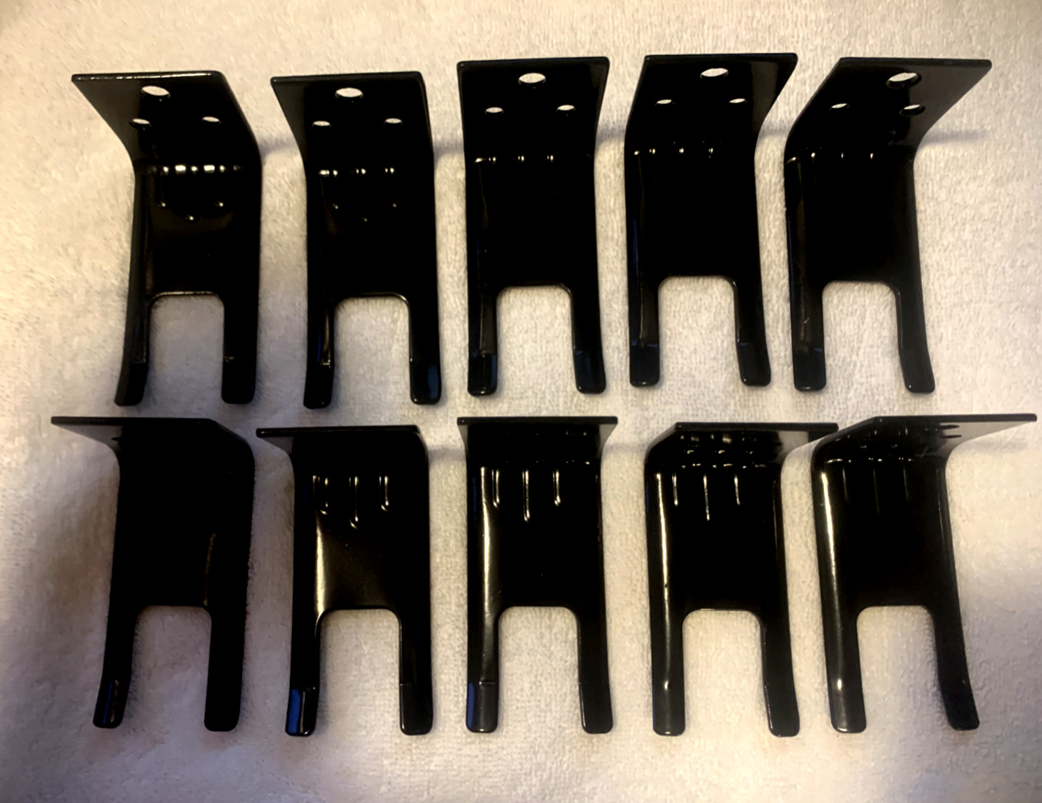 🔥🧯NEW 10-FORK STYLE WALL MOUNT 5-20lb SIZE FIRE EXTINGUISHER BRACKETS-BLACK🧯