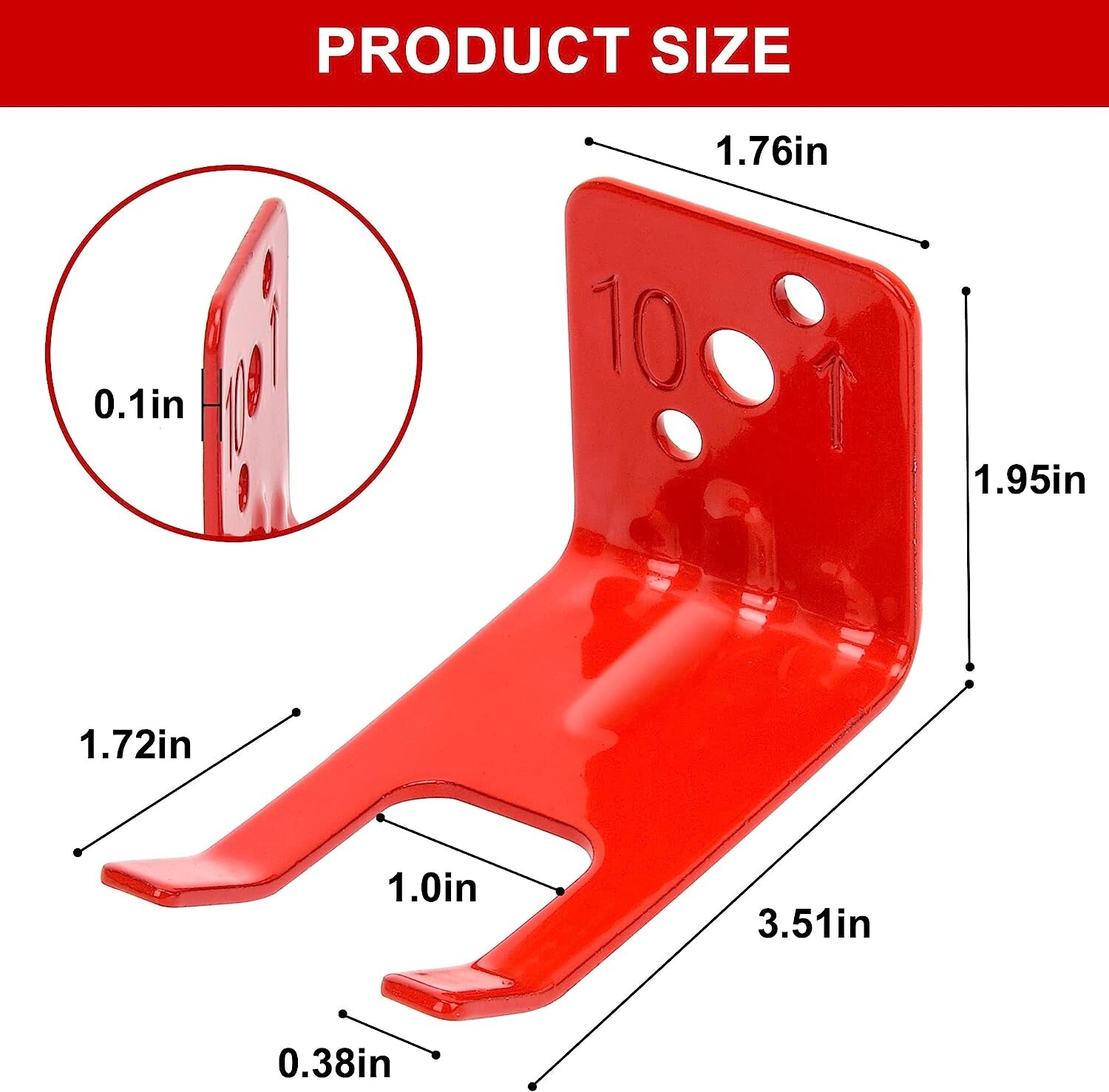 🔥🧯25-FORK STYLE WALL MOUNT 10 lb. SIZE FIRE EXTINGUISHER (AMEREX) BRACKET NEW
