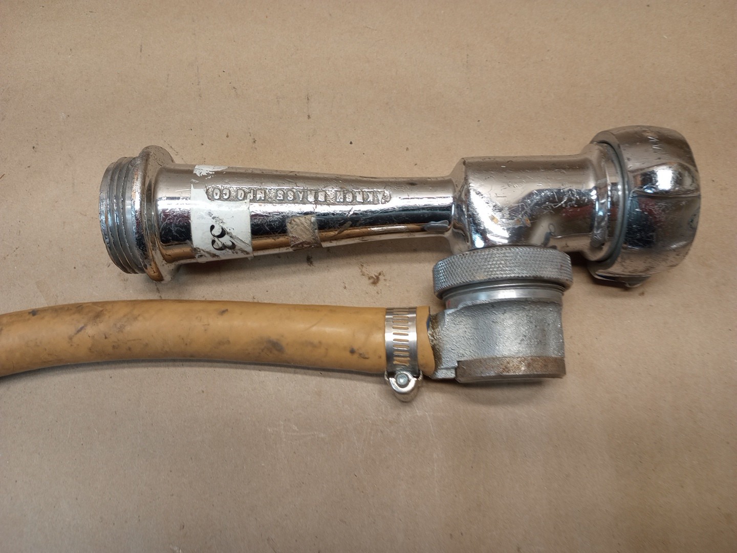 Vintage Akron Brass Style Fire Hose Foam Proportioner Eductor Firefighting 95GPM