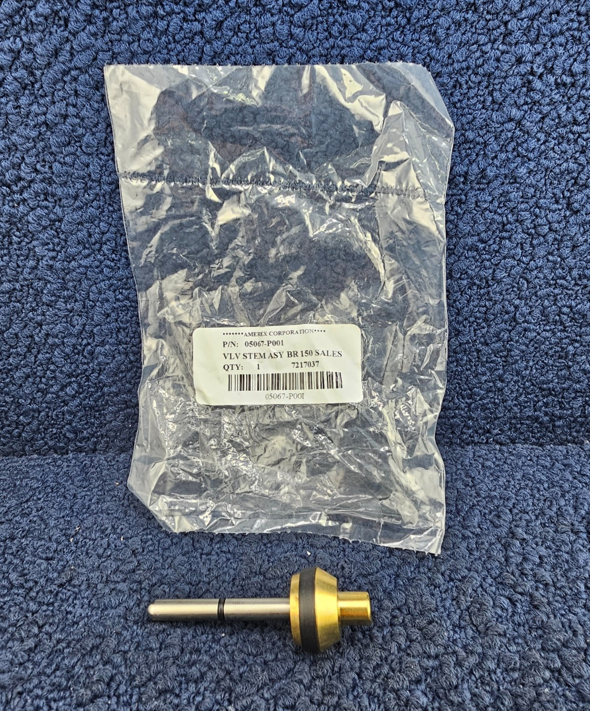 (QTY 2) Amerex 05067-P001: Valve Stem Assembly BR 150