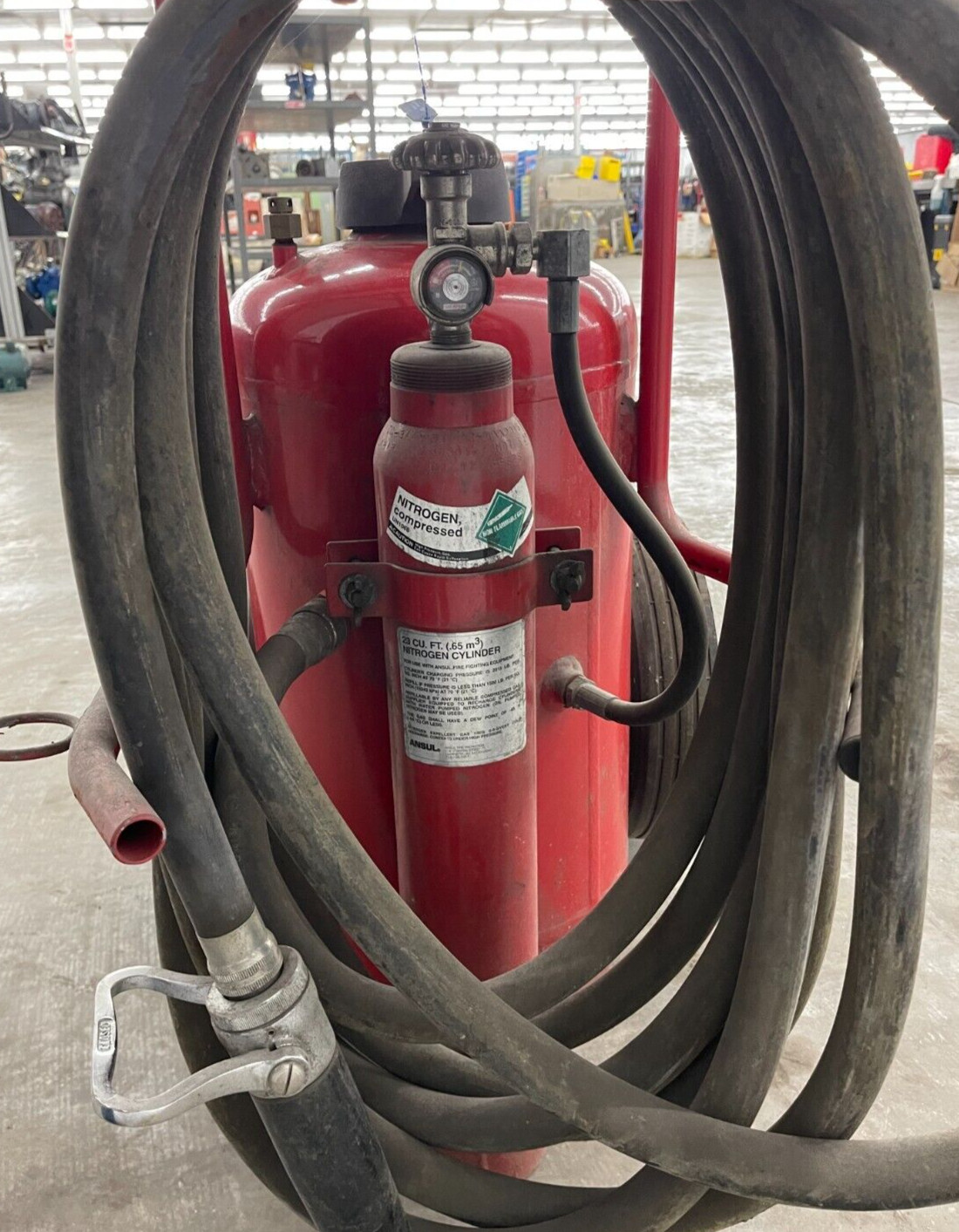 ANSUL RED LINE 2 WHEELED EXTINGUISHER CR-I-K-150-D SINGLE VALVE