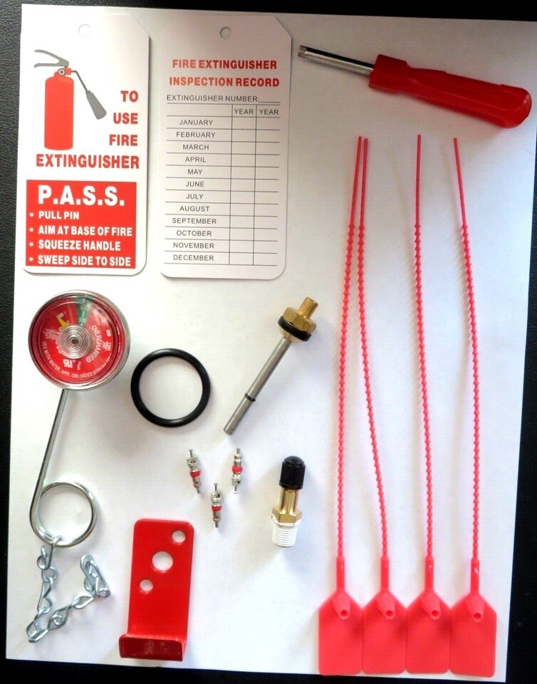 REBUILD KIT ALL NEW PARTS FOR AMEREX 2 1/2 Gallon Water Fire Extinguisher 🔥🧯