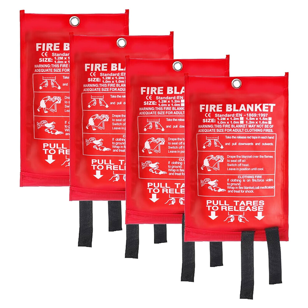 Emergency Fire Blanket Fiberglass Suppression Flame Retardant Home Fire Blanket