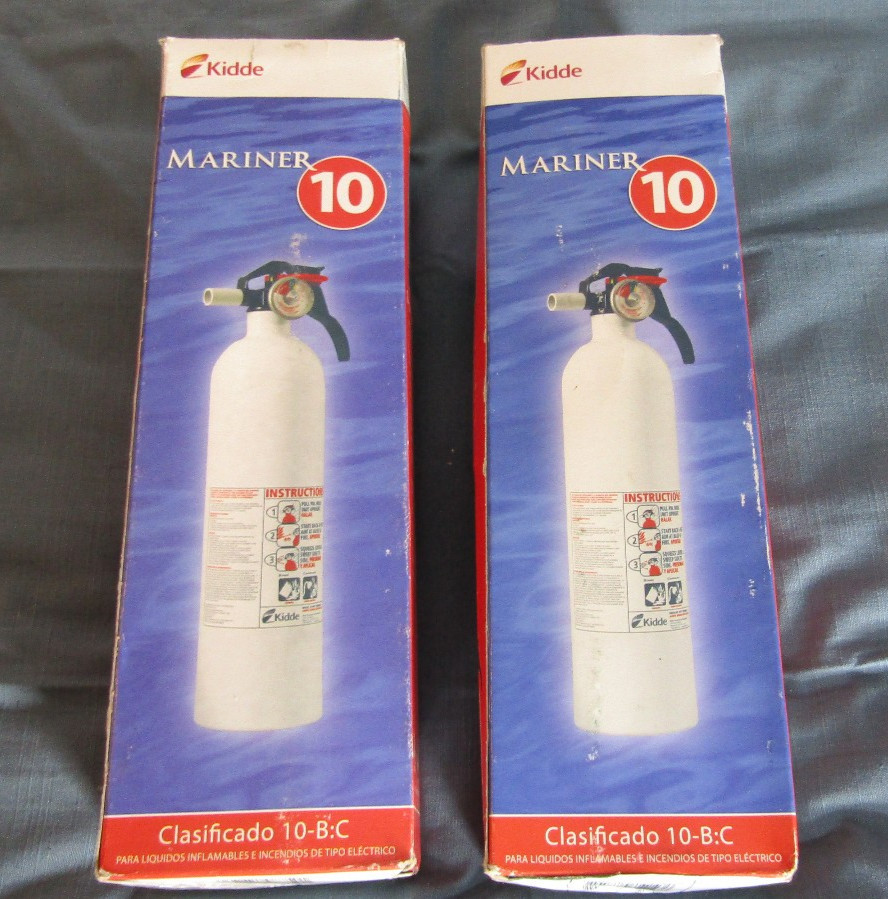 ( SET OF 2 ) Kidde Fire Extinguishers 10-B:C, For Car Truck Auto Marine Boat Dry