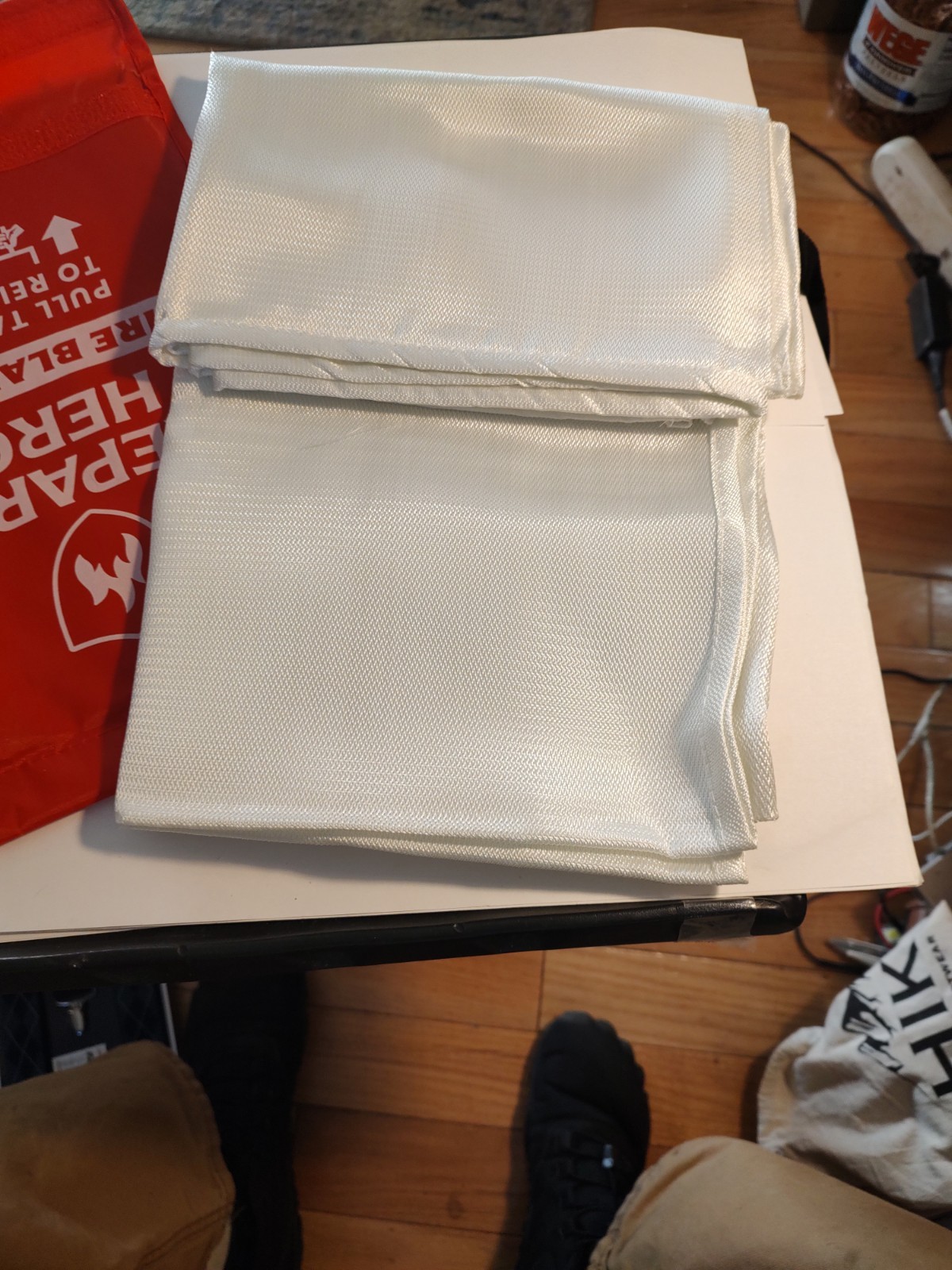 Prepared Hero Fire Blanket 39” x 39” Kitchen Home Emergency Fiberglass CE EN1869