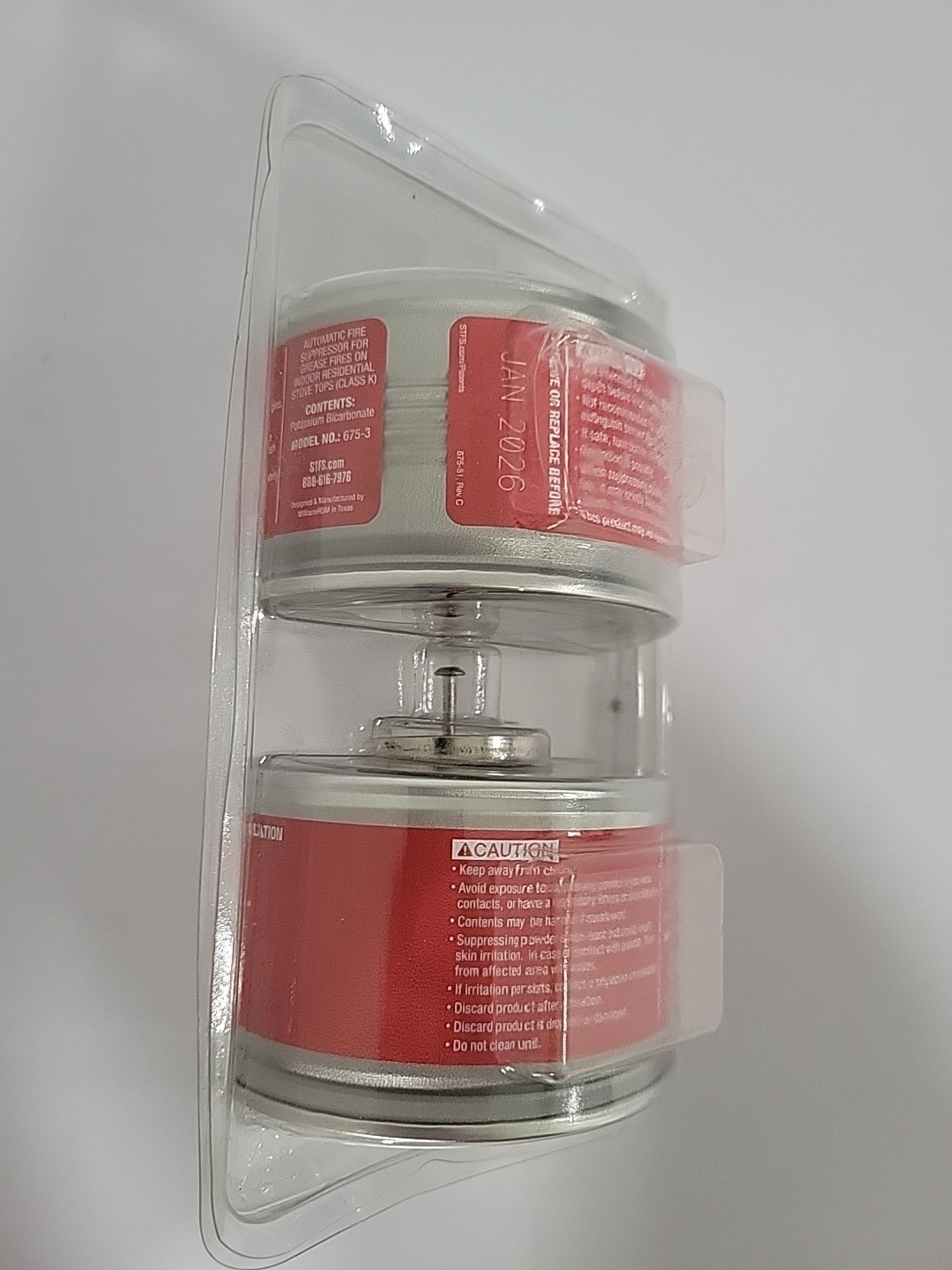 StoveTop Firestop 675-3 Range Hood Fire Extinguishers 2 Pack Exp Jan 2026