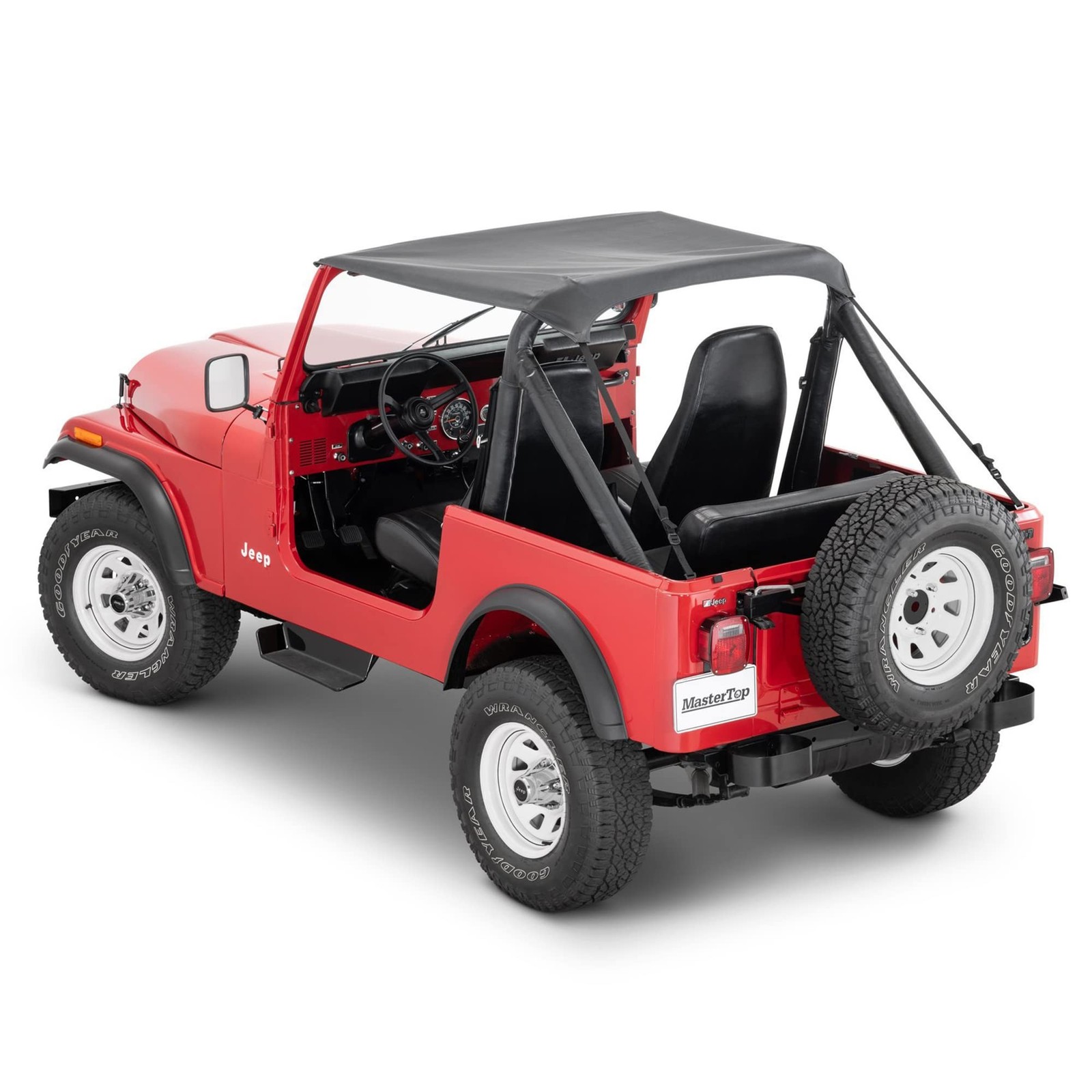 MasterTop Strap Style Bimini Top – Fits Jeep Wrangler YJ & CJ-7 1978-1991 – L…