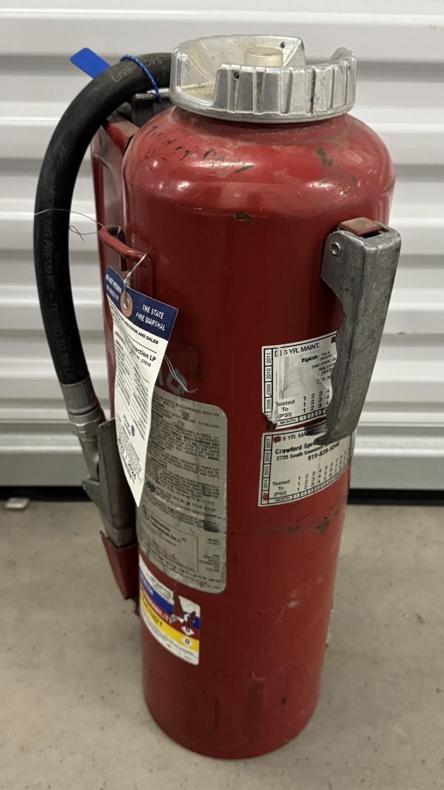 Ansul Red Line 20lb ABC Fire Extinguisher Cartridge Operated 2023 Tag