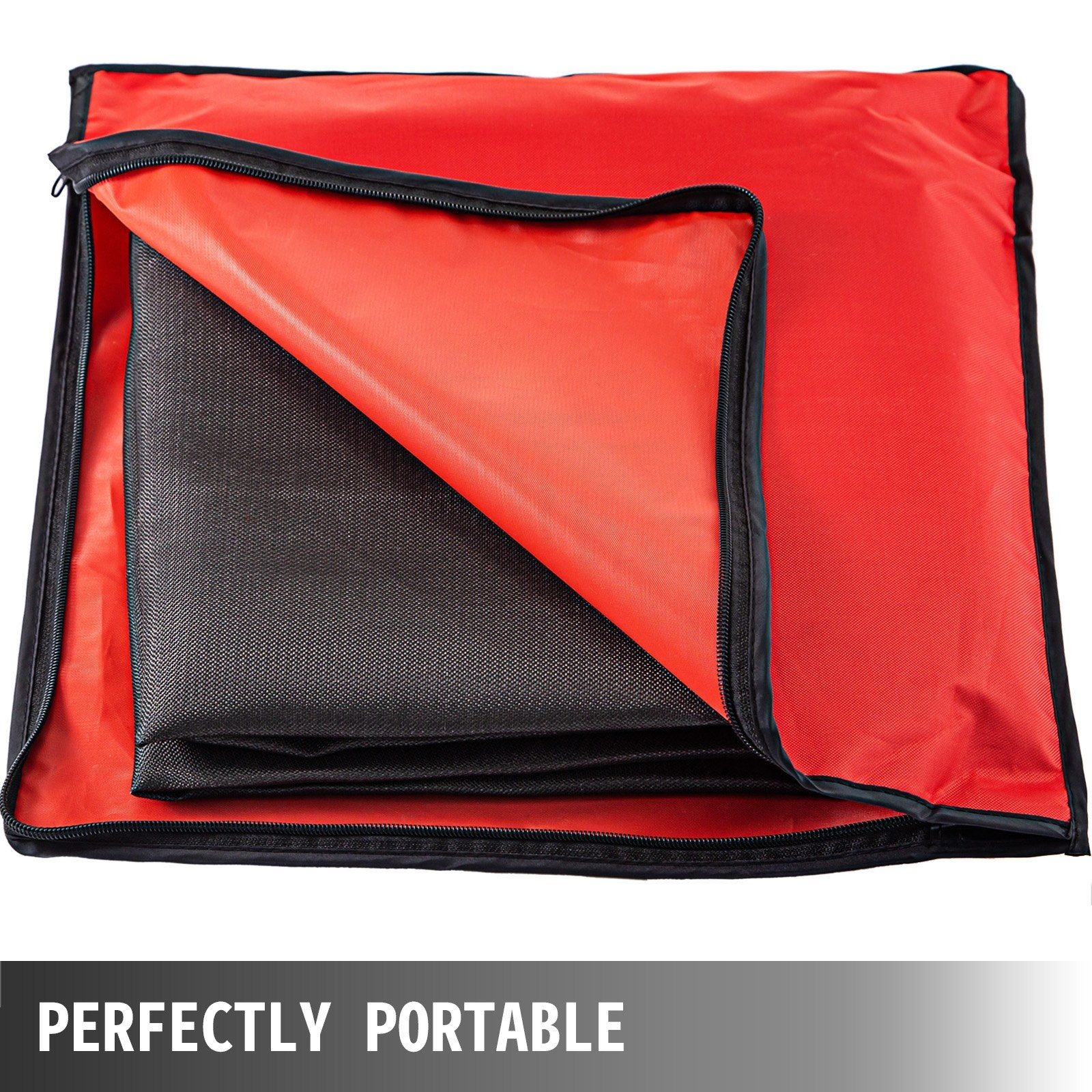 10’x10′ Fiberglass Welding Blanket Heat-Resistant to 550°C w/ Brass Grommets