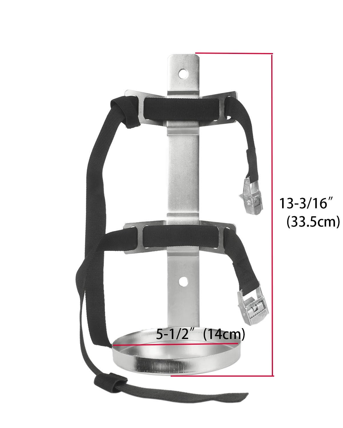 Fire Extinguisher Mount Wall Hanging Bracket Holder 5LB Stainless Steel Color