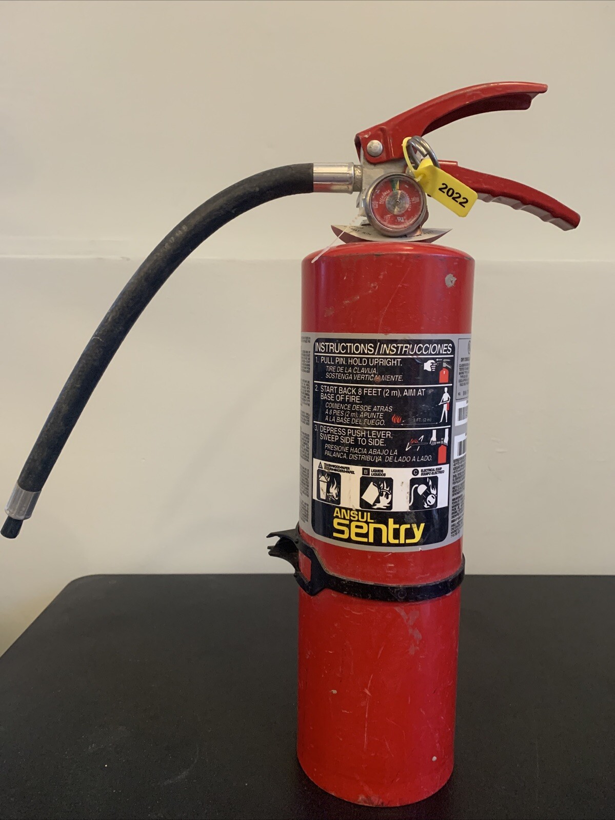 ANSUL SENTRY DRY CHEMICAL FIRE EXTINGUISHER Its Full 2022 Test Tag