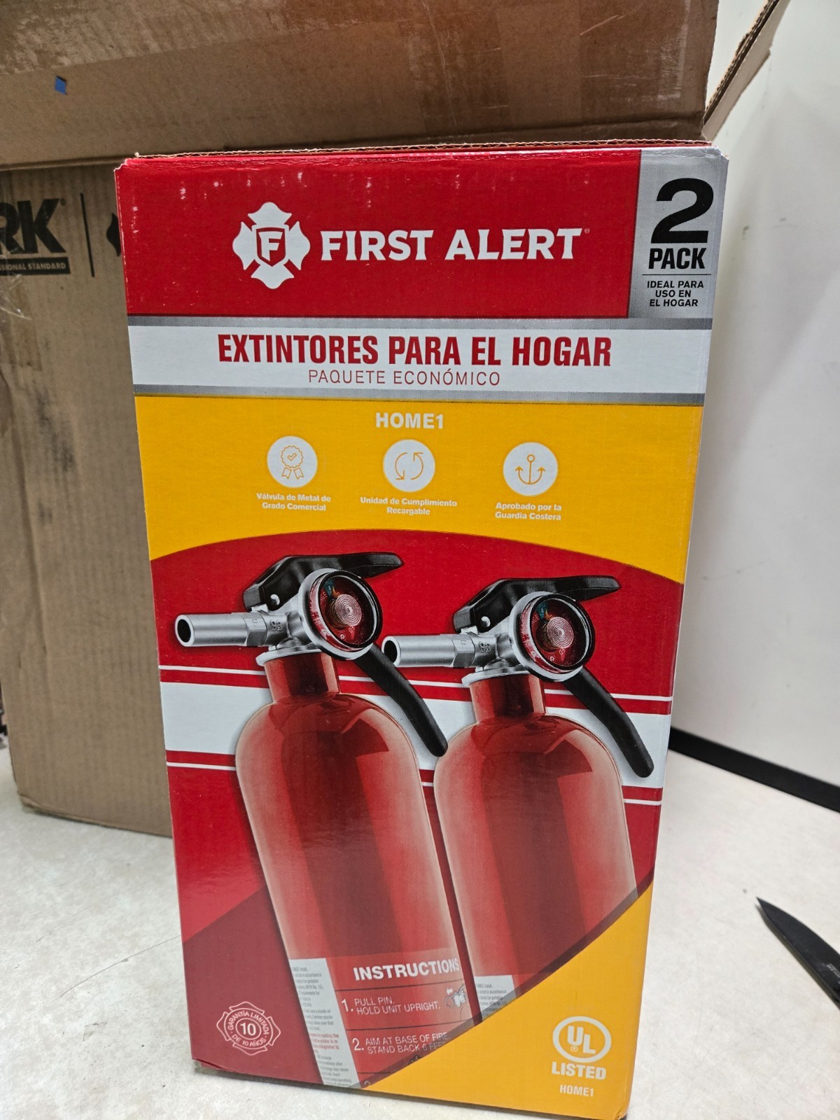 8 total! NOB First Alert Home1 Fire Extinguishers Commercial Quality. Refillable