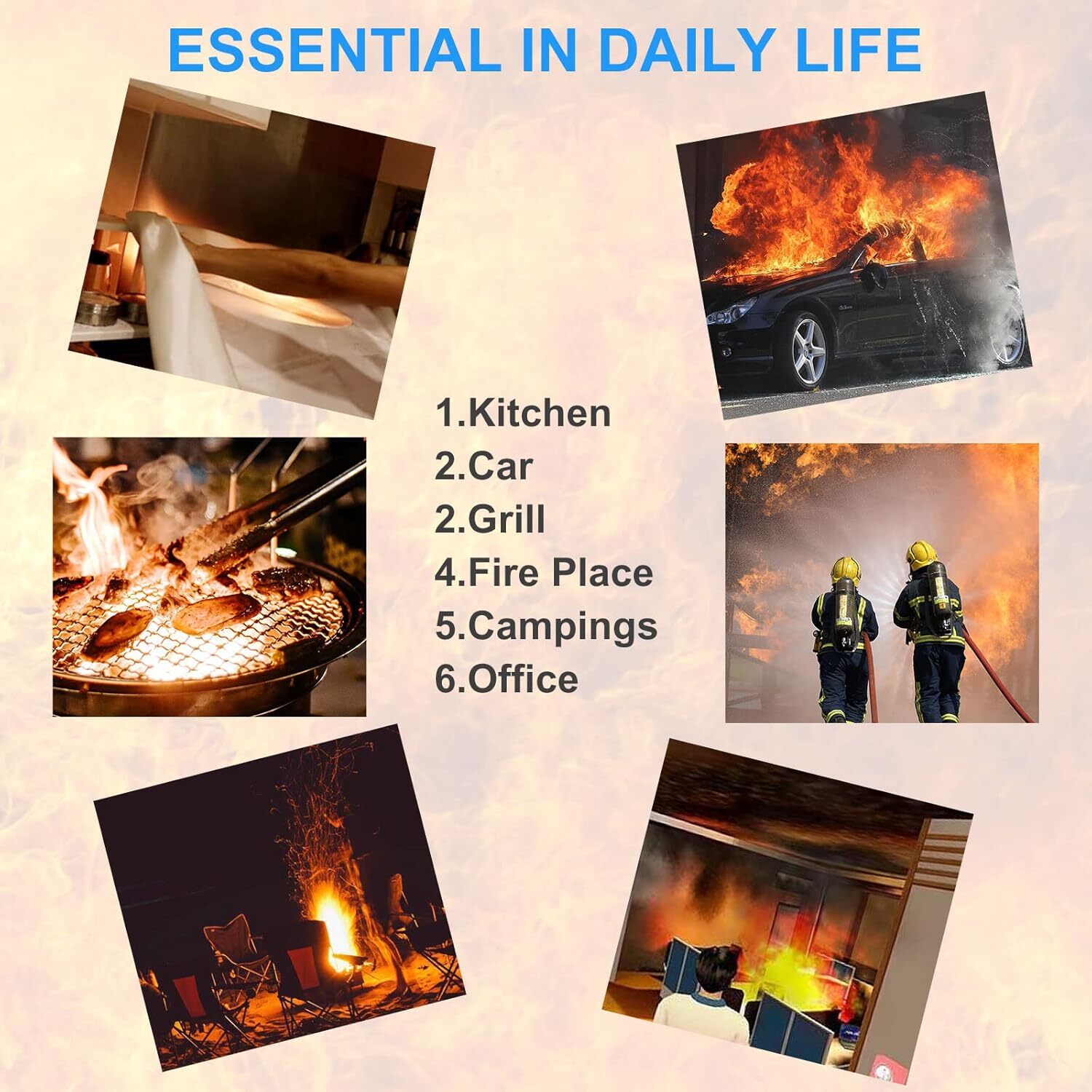 Emergency Fire Blanket for Kitchen and Home Safety, 2 Pack 39.37” x 39.37”
