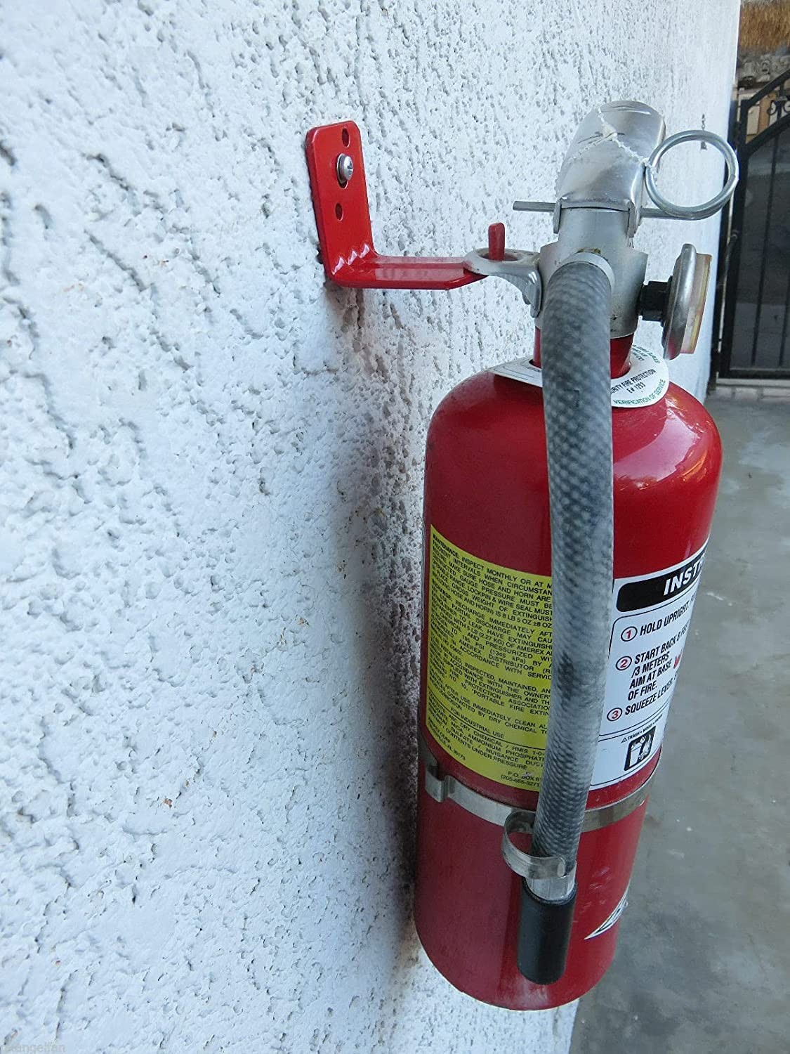 4 PCS Universal Fire Extinguisher Mount Bracket Wall Hook Heavy Duty Hanger