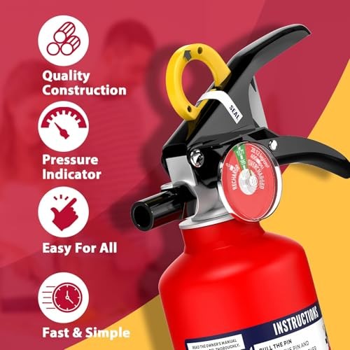 ABC Fire Extinguisher 2.5lb Dry Chemical 1A10BC Rated