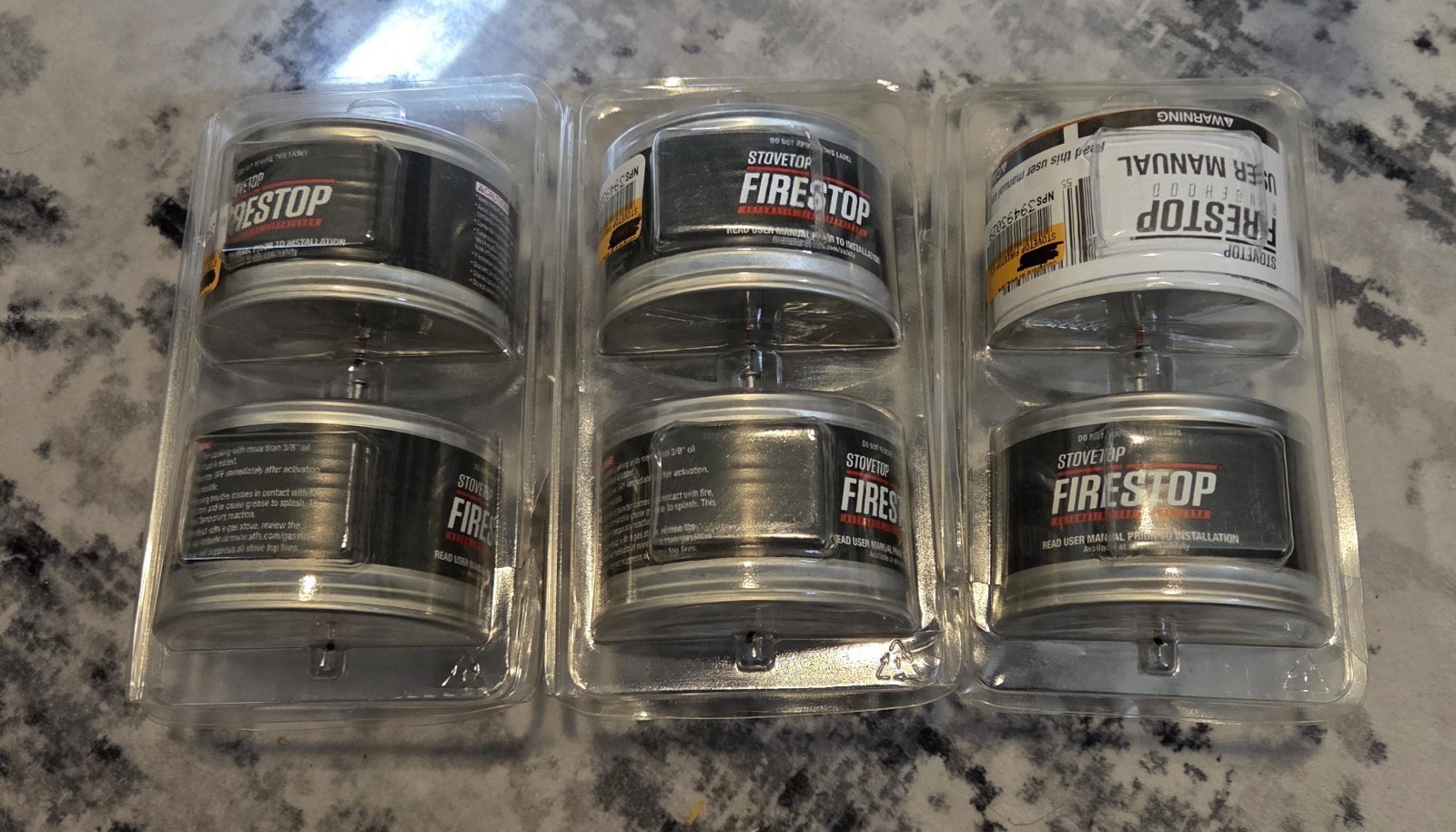 *NEW Lot of 6* StoveTop Fire Stop Range Hood Fire Suppressor 675-3D Expire 2031