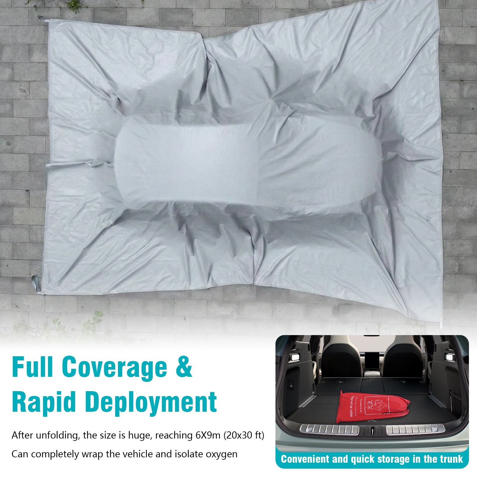 Large Car Fire Blanket, Emergency Fireproof Blankets, Fire Extinguisher Blanket