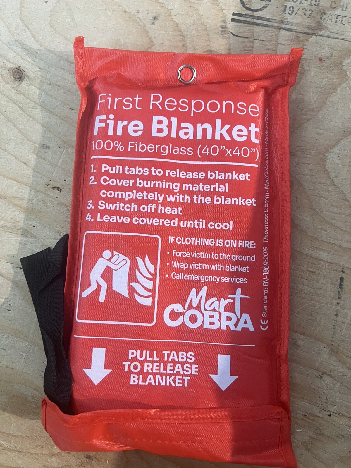 First Response Fire Blanket. (40 X 40) New