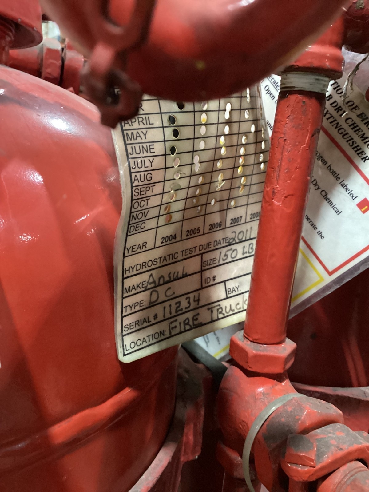 Ansul Red Line Fire Extinguisher 150 lb #190JMG21